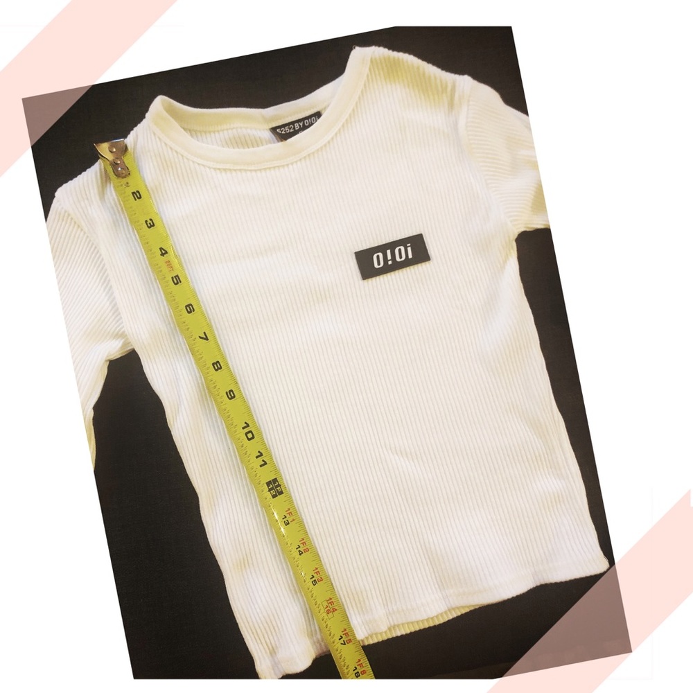 Girl’s white long sleeves Tee